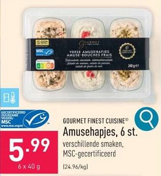 Promoties Amusehapjes - Gourmet Finest Cuisine - Geldig van 26/12/2023 tot 31/12/2023 bij Aldi