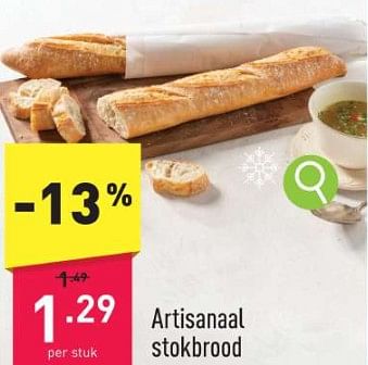Promoties Artisanaal stokbrood - Huismerk - Aldi - Geldig van 26/12/2023 tot 31/12/2023 bij Aldi