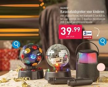 Promoties Maginon karaokeluidspreker voor kinderen - Maginon - Geldig van 27/12/2023 tot 31/12/2023 bij Aldi