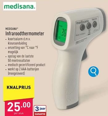 Promoties Medisana infraroodthermometer - Medisana - Geldig van 27/12/2023 tot 31/12/2023 bij Aldi