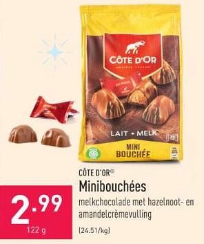 Promoties Minibouchées - Cote D'Or - Geldig van 26/12/2023 tot 31/12/2023 bij Aldi