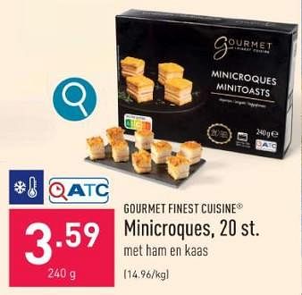 Promoties Minicroques - Gourmet Finest Cuisine - Geldig van 26/12/2023 tot 31/12/2023 bij Aldi