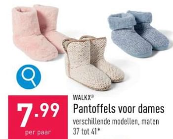 Promoties Pantoffels voor dames - Walkx - Geldig van 27/12/2023 tot 31/12/2023 bij Aldi
