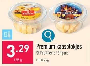Promoties Premium kaasblokjes - Huismerk - Aldi - Geldig van 26/12/2023 tot 31/12/2023 bij Aldi