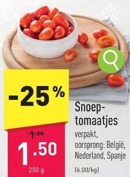 Promoties Snoep- tomaatjes - Huismerk - Aldi - Geldig van 26/12/2023 tot 31/12/2023 bij Aldi
