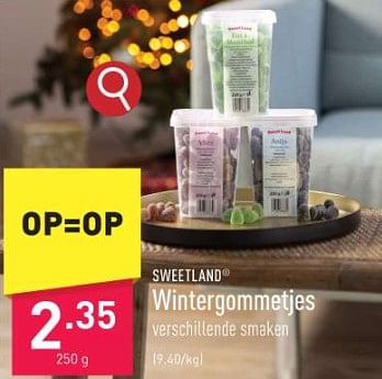 Promoties Wintergommetjes - Sweetland - Geldig van 29/12/2023 tot 31/12/2023 bij Aldi