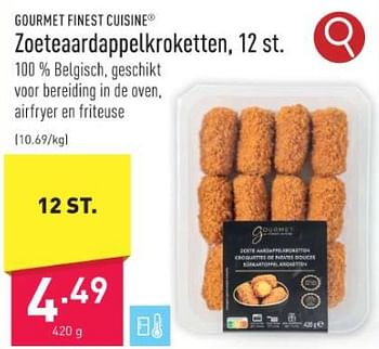 Promoties Zoeteaardappelkroketten - Gourmet Finest Cuisine - Geldig van 29/12/2023 tot 31/12/2023 bij Aldi