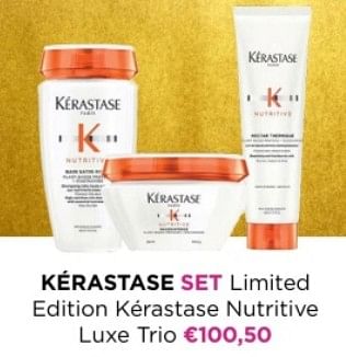 Promoties Kérastase set limited edition kérastase nutritive luxe trio - Kérastase - Geldig van 01/12/2023 tot 31/12/2023 bij ICI PARIS XL