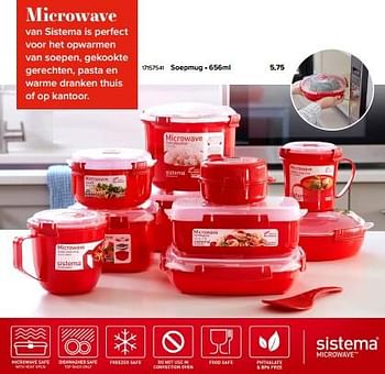 Promoties Microwave soepmug - Sistema - Geldig van 08/12/2023 tot 31/12/2023 bij Euro Shop