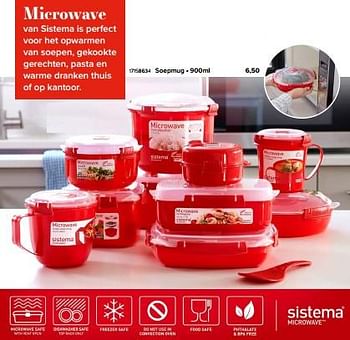 Promoties Microwave soepmug - Sistema - Geldig van 08/12/2023 tot 31/12/2023 bij Euro Shop