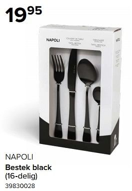 Promoties Napoli bestek black - Eternum - Geldig van 08/12/2023 tot 31/12/2023 bij Euro Shop