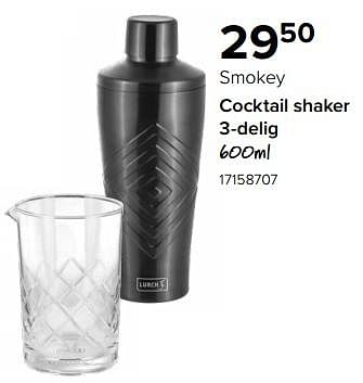 Promoties Smokey cocktail shaker 3-delig - Lurch - Geldig van 08/12/2023 tot 31/12/2023 bij Euro Shop
