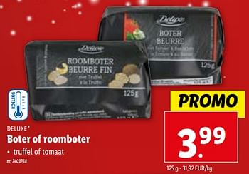 Promoties Boter of roomboter - Deluxe - Geldig van 27/12/2023 tot 02/01/2024 bij Lidl