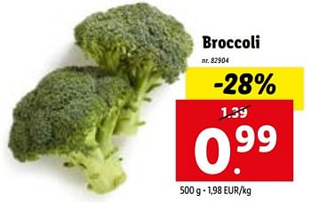 Promoties Broccoli - Huismerk - Lidl - Geldig van 27/12/2023 tot 02/01/2024 bij Lidl