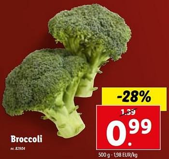 Promotions Broccoli - Produit maison - Lidl - Valide de 27/12/2023 à 02/01/2024 chez Lidl