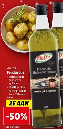 Promoties Fondueolie - Vita D'or - Geldig van 27/12/2023 tot 02/01/2024 bij Lidl