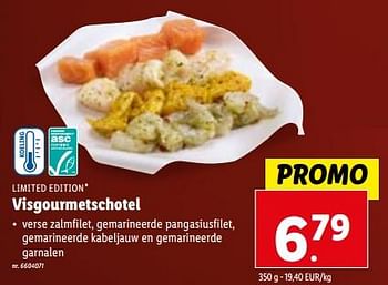 Promoties Visgourmetschotel - Limited Edition - Geldig van 27/12/2023 tot 02/01/2024 bij Lidl
