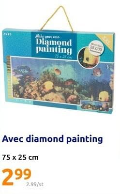 Promoties Avec diamond painting - Avec - Geldig van 20/12/2023 tot 26/12/2023 bij Action
