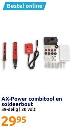 Promoties Ax-power combitool en soldeerbout - AX Power - Geldig van 20/12/2023 tot 26/12/2023 bij Action