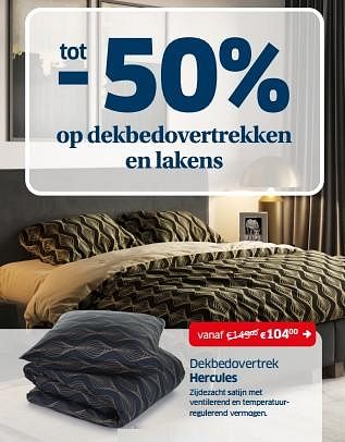 Promoties Dekbedovertrek hercules - Huismerk - Sleeplife - Geldig van 02/01/2024 tot 31/01/2024 bij Sleeplife