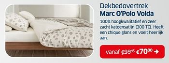 Promoties Dekbedovertrek marc o’polo volda - Huismerk - Sleeplife - Geldig van 02/01/2024 tot 31/01/2024 bij Sleeplife