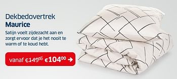 Promoties Dekbedovertrek maurice - Huismerk - Sleeplife - Geldig van 02/01/2024 tot 31/01/2024 bij Sleeplife