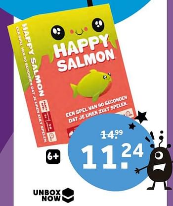 Promoties Happy salmon - Exploding Kittens - Geldig van 16/12/2023 tot 26/12/2023 bij Intertoys
