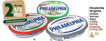Promoties Philadelphia verse kaas original - Philadelphia - Geldig van 20/12/2023 tot 02/01/2024 bij Smatch