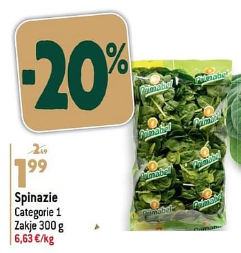 Promoties Spinazie - Huismerk - Smatch - Geldig van 20/12/2023 tot 02/01/2024 bij Smatch
