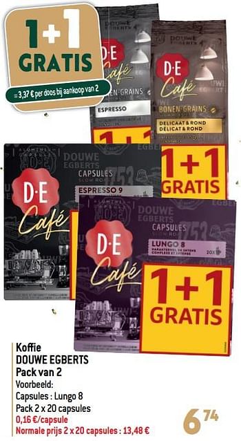 Promoties Koffie douwe egberts - Douwe Egberts - Geldig van 20/12/2023 tot 02/01/2024 bij Smatch