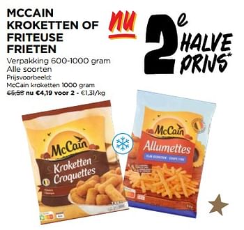 Promoties Mccain kroketten - Mc Cain - Geldig van 20/12/2023 tot 26/12/2023 bij Jumbo
