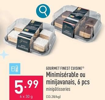 Promotions Minimisérable ou minijavanais - Gourmet Finest Cuisine - Valide de 26/12/2023 à 31/12/2023 chez Aldi
