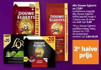 Promotions Douwe egberts koffiecapsules lungo 6 - Douwe Egberts - Valide de 18/12/2023 à 26/12/2023 chez Albert Heijn