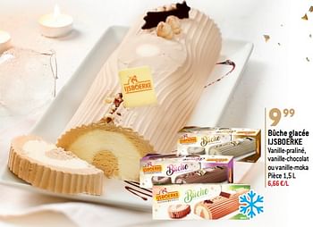 Promotions Bûche glacée ijsboerke - Ijsboerke - Valide de 20/12/2023 à 02/01/2024 chez Smatch