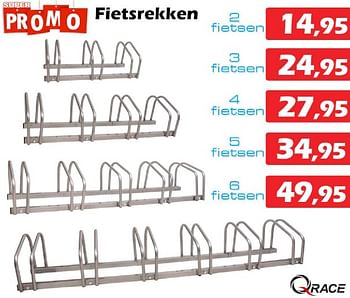 Promoties Fietsrekken - Qrace - Geldig van 14/12/2023 tot 29/12/2023 bij Itek