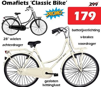 Promoties Omafiets classic bike - Huismerk - Itek - Geldig van 14/12/2023 tot 29/12/2023 bij Itek