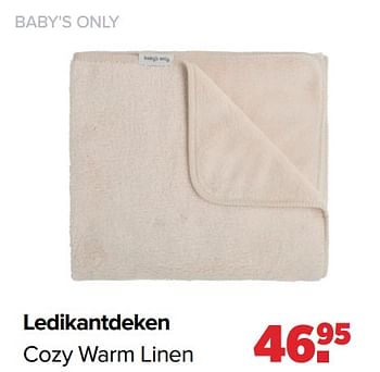 Promoties Baby`s only ledikantdeken cozy warm linen - Baby's Only - Geldig van 04/12/2023 tot 30/12/2023 bij Baby-Dump