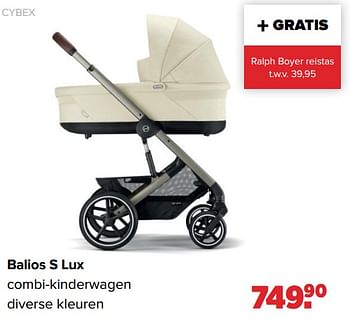 Promoties Cybex balios s lux combi-kinderwagen - Cybex - Geldig van 04/12/2023 tot 30/12/2023 bij Baby-Dump