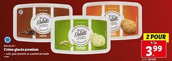 Promotions Crème glacée premium - Bon Gelati - Valide de 27/12/2023 à 02/01/2024 chez Lidl