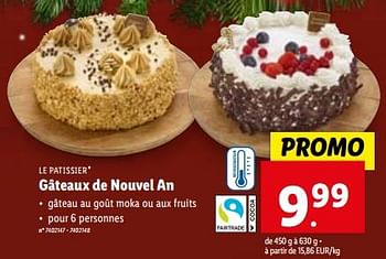 Promotions Gâteaux de nouvel an - Le Patissier - Valide de 27/12/2023 à 02/01/2024 chez Lidl