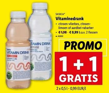 Promoties Vitaminedrank - Saskia - Geldig van 27/12/2023 tot 02/01/2024 bij Lidl