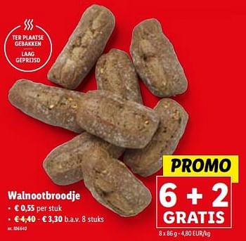Promoties Walnootbroodje - Huismerk - Lidl - Geldig van 27/12/2023 tot 02/01/2024 bij Lidl