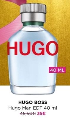 Promotions Hugo boss hugo man edt - Hugo Boss - Valide de 01/12/2023 à 31/12/2023 chez ICI PARIS XL