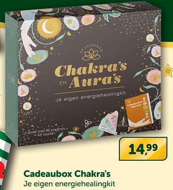 Promoties Cadeaubox chakra`s - Huismerk - Boekenvoordeel - Geldig van 23/12/2023 tot 26/12/2023 bij BoekenVoordeel