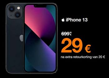 Promoties Apple iphone 13 - Apple - Geldig van 18/12/2023 tot 31/12/2023 bij Orange