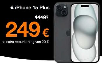 Promoties Apple iphone 15 plus - Apple - Geldig van 18/12/2023 tot 31/12/2023 bij Orange