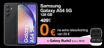 Promoties Samsung galaxy a54 5g 128 gb - Samsung - Geldig van 18/12/2023 tot 31/12/2023 bij Orange