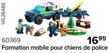 Promotions 60369 formation mobile pour chiens de police - Lego - Valide de 15/12/2023 à 31/12/2023 chez Euro Shop