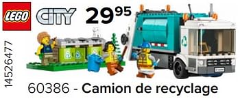 Promotions 60386 - camion de recyclage - Lego - Valide de 15/12/2023 à 31/12/2023 chez Euro Shop