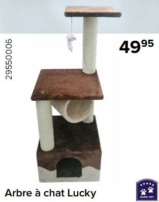 Promotions Arbre à chat lucky - Euro Pet - Valide de 15/12/2023 à 31/12/2023 chez Euro Shop